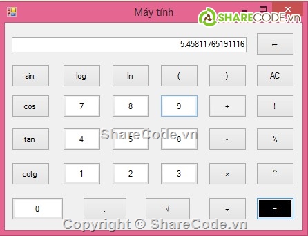 Ứng dụng Calculator,Chuyển trung tố sang hậu tố,Ứng dụng calculator dùng Stack,calculator,trung to sang hau to,calculator dung stack